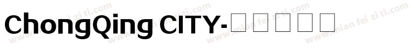ChongQing CITY字体转换